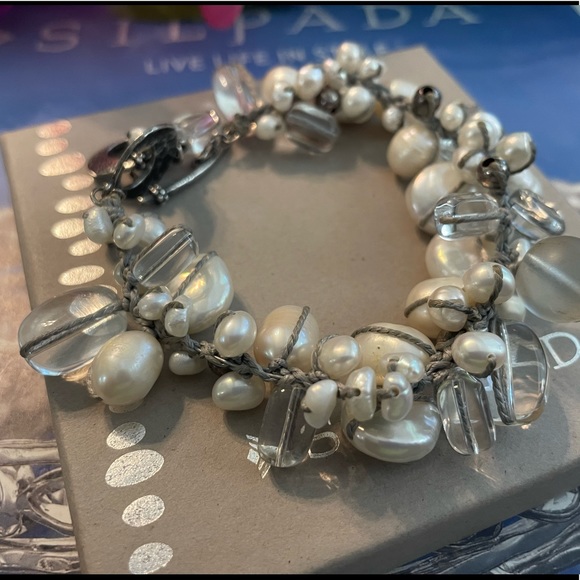 Silpada Pearl ‘EFFERVESCENCE’ Sterling Silver Bracelet B2180 - Picture 7 of 15
